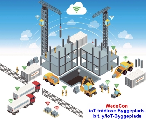Den trådløse ioT Byggeplads elektronik Den intelligente trådløse ioT Byggeplads udvikling Elektronikudvikling wedecon design